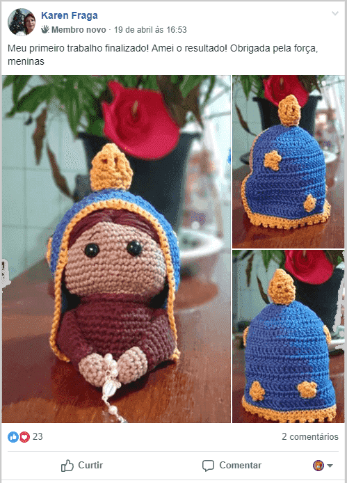 amigurumi de vossa senhora parecida